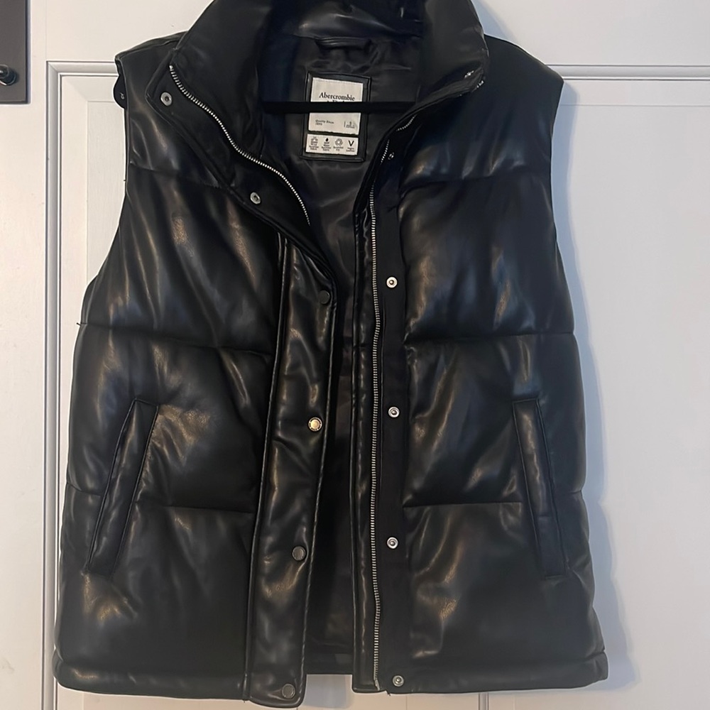 Abercrombie Vegan Leather Vest